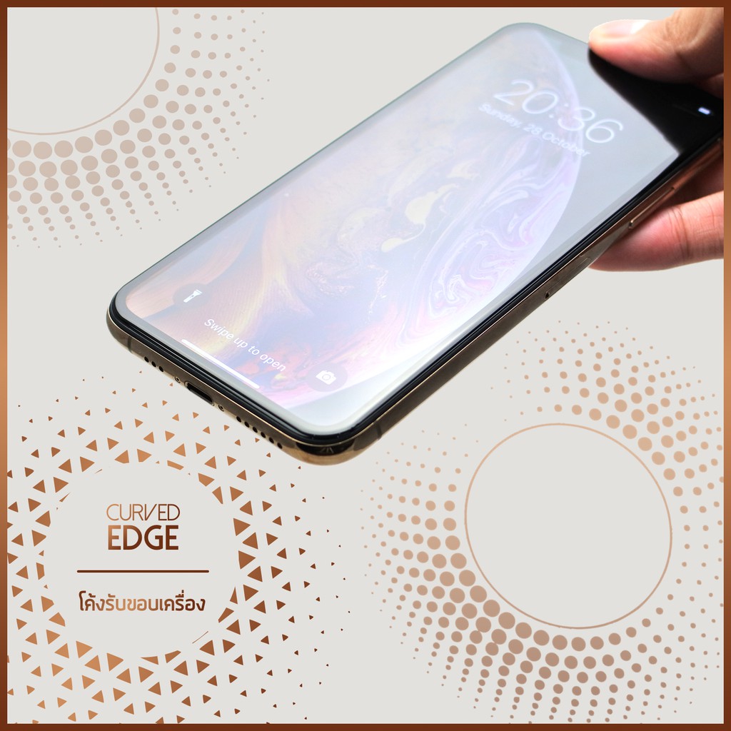 ฟิล์มกระจกเต็มจอ ประกัน 1 ปี โค้งตามขอบ iPh แบรนด์ SHIELD TECH | Shopee ...