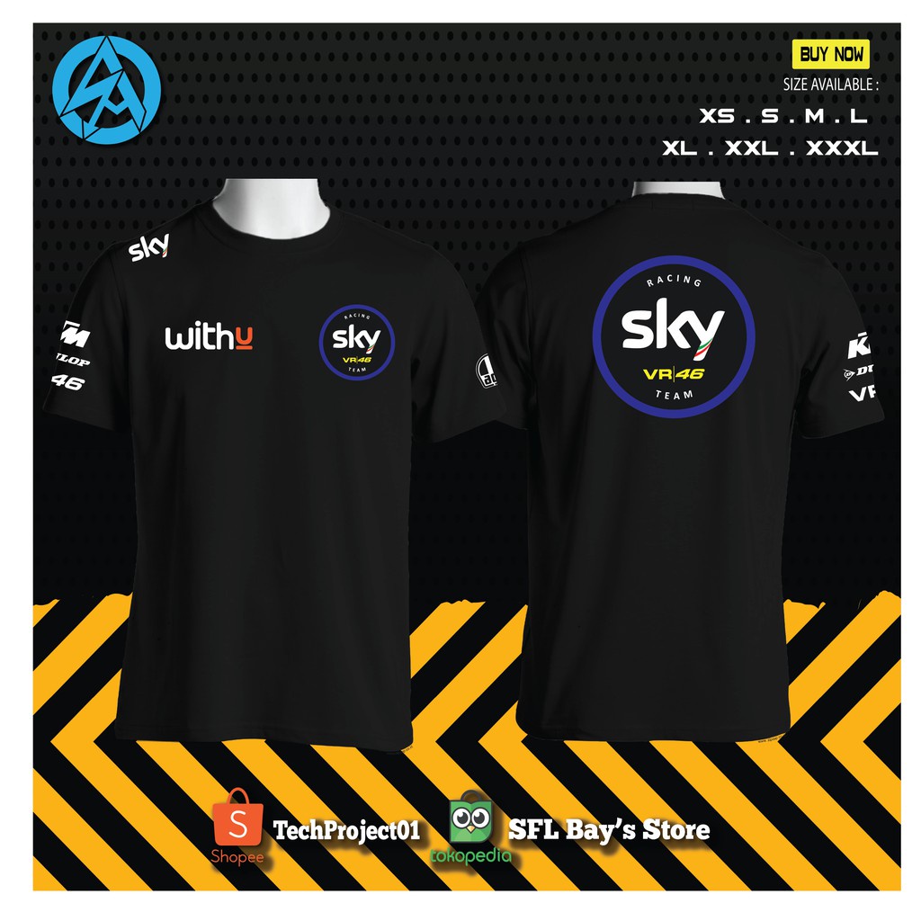 ใหม่-เสื้อยืด-ลาย-sky-vr46-racing-team-คุณภาพราคาไม่แพง