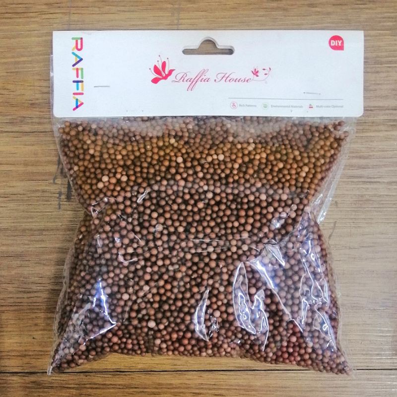 foam-ball-โฟมเม็ดสี-โฟมสำหรับใช้ตกแต่ง-เม็ดโฟมไซส์-s-ขนาดเล็ก-10-กรัม-สีดำ-สีน้ำตาล-สีส้ม-สีน้ำเงิน