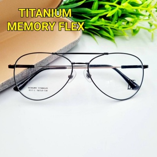 ภาพหน้าปกสินค้ากรอบแว่นรุ่น​8217-1ทรงนักบิน​Titanium​ Memory​ flex​ตรงขาแว่น​บิด​งอ​ได้​ไม่​หัก​ รับตัด​เลนส์​สายตา​ทุกชนิด​ ซึ่งคุณอาจชอบราคาและรีวิวของสินค้านี้