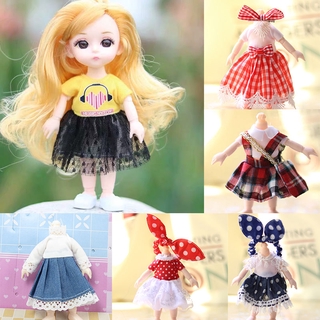 ตุ๊กตา BJD 16 ซม. ชุด ob11 รูปงานแต่งงาน Lori ชุด diy อุปกรณ์เสริมของเล่นเด็ก