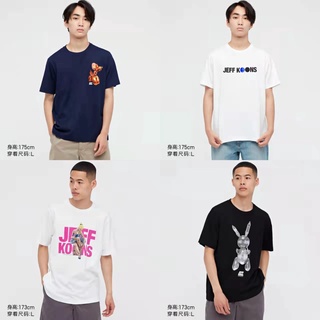 Ready Stock Uniqlo Mens/Womens (UT) JEFF KOONS Printed T-shirt (Short Sleeve) 443585 UNIQL เสื้อยืดผู้ชาย เสื้อยืดผู้ห