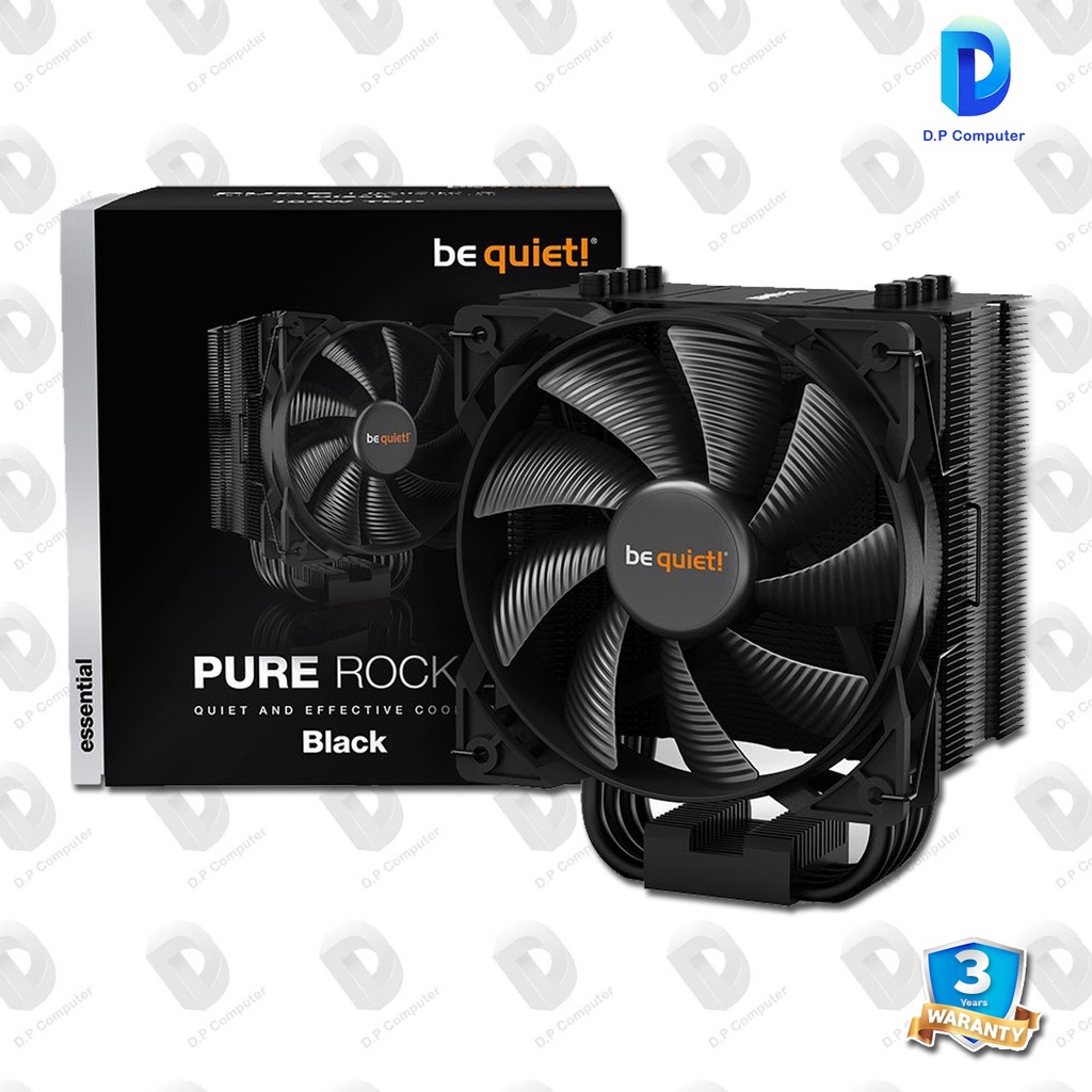 ซิงค์ระบายความร้อน BE QUIET CPU Cooler PURE ROCK 2 Black รับประกัน 3 ปี