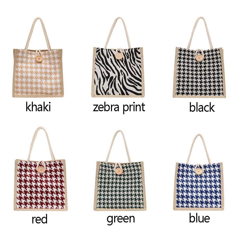 cherry3-กระเป๋าใส่กล่องอาหารกลางวัน-ผ้าลินิน-ขนาดเล็ก-ลําลอง-เรียบง่าย