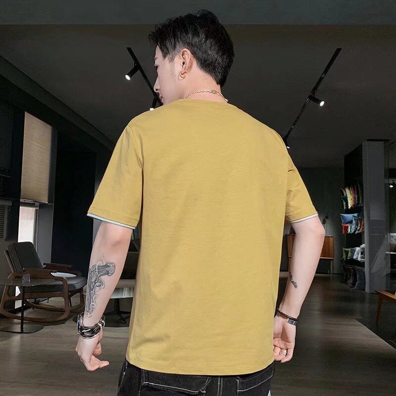 clothingfashion-เสื้อยืดคอกลมเเขนสั้นผู้ชาย-เสื้อยืดสีพื้น-รุ่น-00006