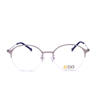[ฟรี! คูปองเลนส์] eGG - แว่นสายตาแฟชั่น ทรงกลมครึ่งกรอบ รุ่น FEGB3419323