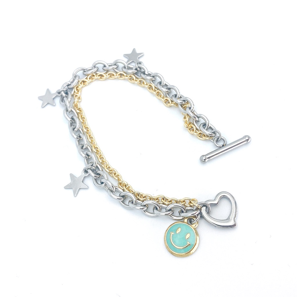 byyum-handmade-products-in-korea-smile-star-heart-toggle-chain-bracelet