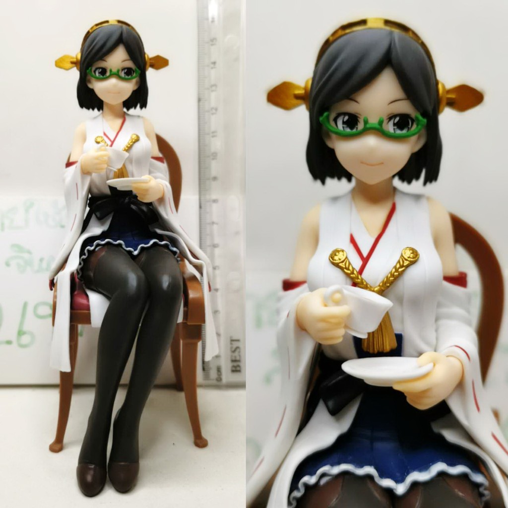 แท้-มือ1-2-อะไหล่-banpresto-kantai-collection-5-9-kirishima-kongo-kai-ni-figure-ceylon-tea-party-โมเดล-สาวเรือ