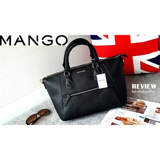 กระเป๋า Mango Pebbled Tote Bag New Arrival กระเป๋าหนังถือสุดหรู ยี่ห้อ Mango