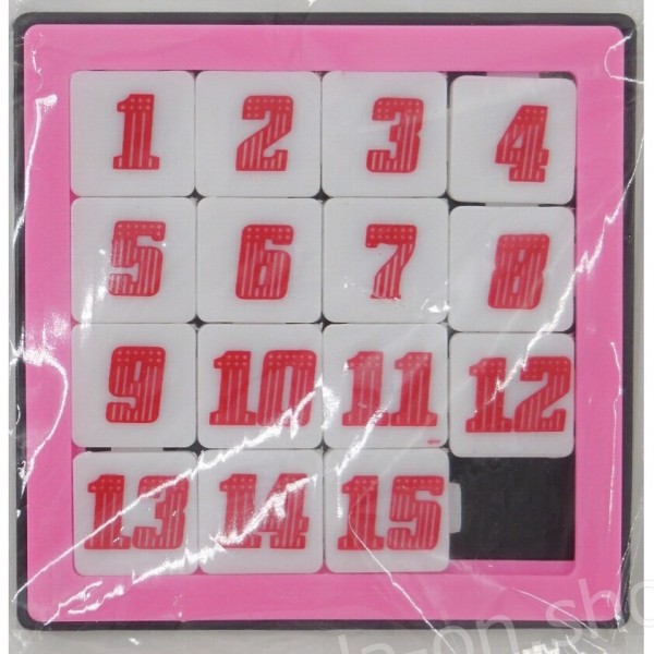 รูปภาพของแผงเกมเรียงเลข มีเลข1-15 เกมเรียงเลข เกมเรียงเลขโบราณ เกมสลับเลข เกมฝึกสมองลองเช็คราคา