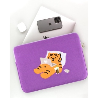 [ pre order 🇰🇷 ] stay home tiger ipad / labtop pouch