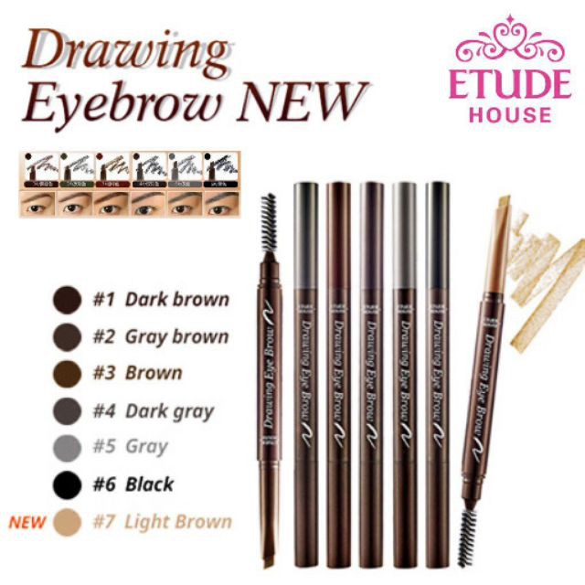 ภาพหน้าปกสินค้าที่เขียนคิ้ว อีทูดี้เฮ้าส์ Etude Drawing EyeBrow ดินสอเขียนคิ้ว เพิ่มปริมาณ30% ตัวแท่งมี 2 ด้าน ด้านหนึ่งเป็นเนื้อครีม จากร้าน newfaces บน Shopee