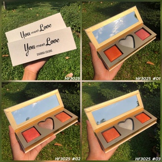 HF3025 พาเลท บลัชออน ปัดแก้ม Sivanna You Meet Love Blush ซิวานน่า ยู มีท เลิฟ บลัช พาเลท