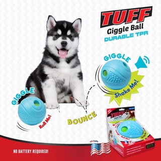 [USA Quality] TUFF Wobble Ball ของเล่นสุนัข บอลเด้งดึ๋ง มีเสียง วัสดุNaural Rubber ปลอดภัยต่อสุนัข[TF04]