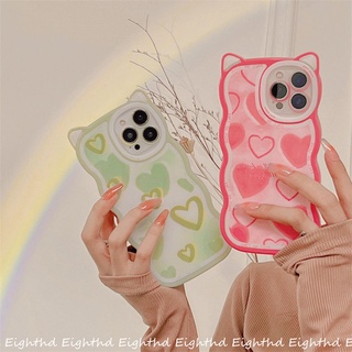 เคสโทรศัพท์มือถือ ซิลิโคนนิ่ม กันกระแทก ลายหูแมว แต่งไล่โทนสี สําหรับ iPhone 14 13 12 11 Pro Max X XR Xs Max 6 7 8 Plus SE 2020