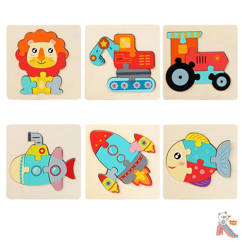 ภาพสินค้าจิ๊กซอ 3 มิติ(Jigsaw 3D) มีให้เลือก 12 ลาย (ราคาต่อ 1ชิ้น) ของเล่นไม้ เสริมพัฒนาการเด็ก ปลอดภัยสำหรับเด็กค่ะ จากร้าน cmcm8.th บน Shopee ภาพที่ 3