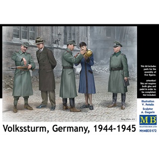 โมเดลประกอบฟิกเกอร์ทหาร Master Box 1/35MB35172 Volkssturm, Germany, 1944-1945