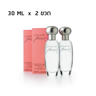 (30 ML x 2)  Set Duo Estee Lauder Pleasures for Women EDP 30 ml x 2 ขวด  กล่องซีล ป้ายคิงพาวเวอร์