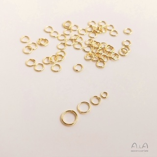 ภาพขนาดย่อของภาพหน้าปกสินค้าแหวนเชื่อมทองแดง ชุบทอง 14K 18K แฮนด์เมด DIY อุปกรณ์เสริม สําหรับเชื่อมเครื่องประดับ จากร้าน jewelry.house.th บน Shopee ภาพที่ 4