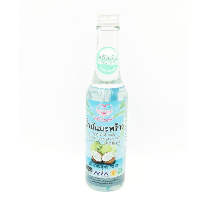 น้ำมันมะพร้าว-สกัดเย็น-100-ใช้บำรุงผิว-เพิ่มการเผาผลาญ-ปริมาณ-90ml