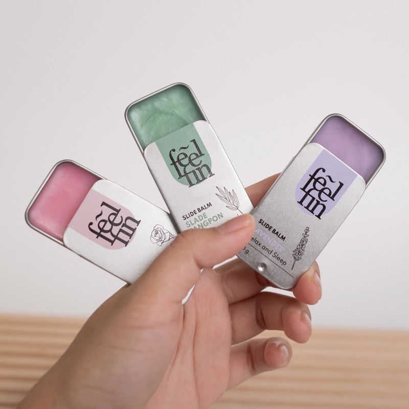 FeelFin Aroma Balm รุ่นSilver รูปแบบใหม่ ทันสมัย เพียงแค่สไลด์! ใช้ดม ...