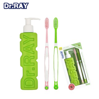 สีเขียว ยาสีฟันเนื้อเจล Wintergreen Oil หัวปั้ม ยาสีฟัน ฟันขาว Dr.Ray