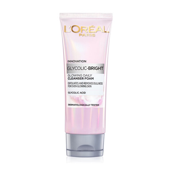 loreal-paris-glycolic-bright-glowing-daily-cleanser-foam-100-ml-16532-ลอรีอัล-ไกลโคลิค-ไบร์-โกลว์อิ้ง-เดลี่-โฟม