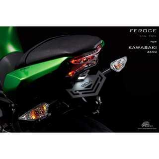 ท้ายสั้น Leon Feroce ตรงรุ่น Z650 Ninja650 2017-2019 มีไฟส่องป้าย ใส่ได้ทั้งไฟเลี้ยวเดิมและไฟเลี้ยวแต่ง