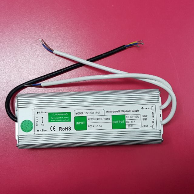 ภาพหน้าปกสินค้าหม้อแปลงสวิทชิ่ง 12V 10A รุ่นกันน้ำ IP67 Power Supply จากร้าน sukanya_bay บน Shopee