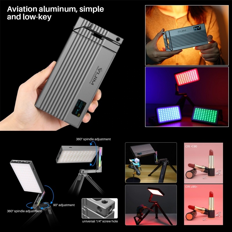 ulanzi-vijim-r70-rgb-video-light-ไฟติดหัวกล้อง-ปรับแสงไฟ-2500-8500k
