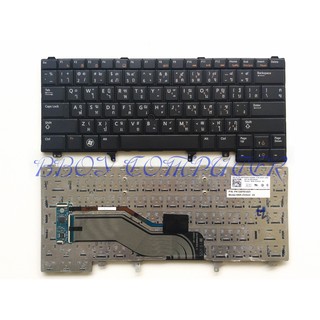 DELL Keyboard คีย์บอร์ด DELL LATITUDE E6320 E6420 E5420 XT3 E5420 E5430 E5520 E6220 E6320 E6330 E6420 E6430 E6440 ไทย-อั