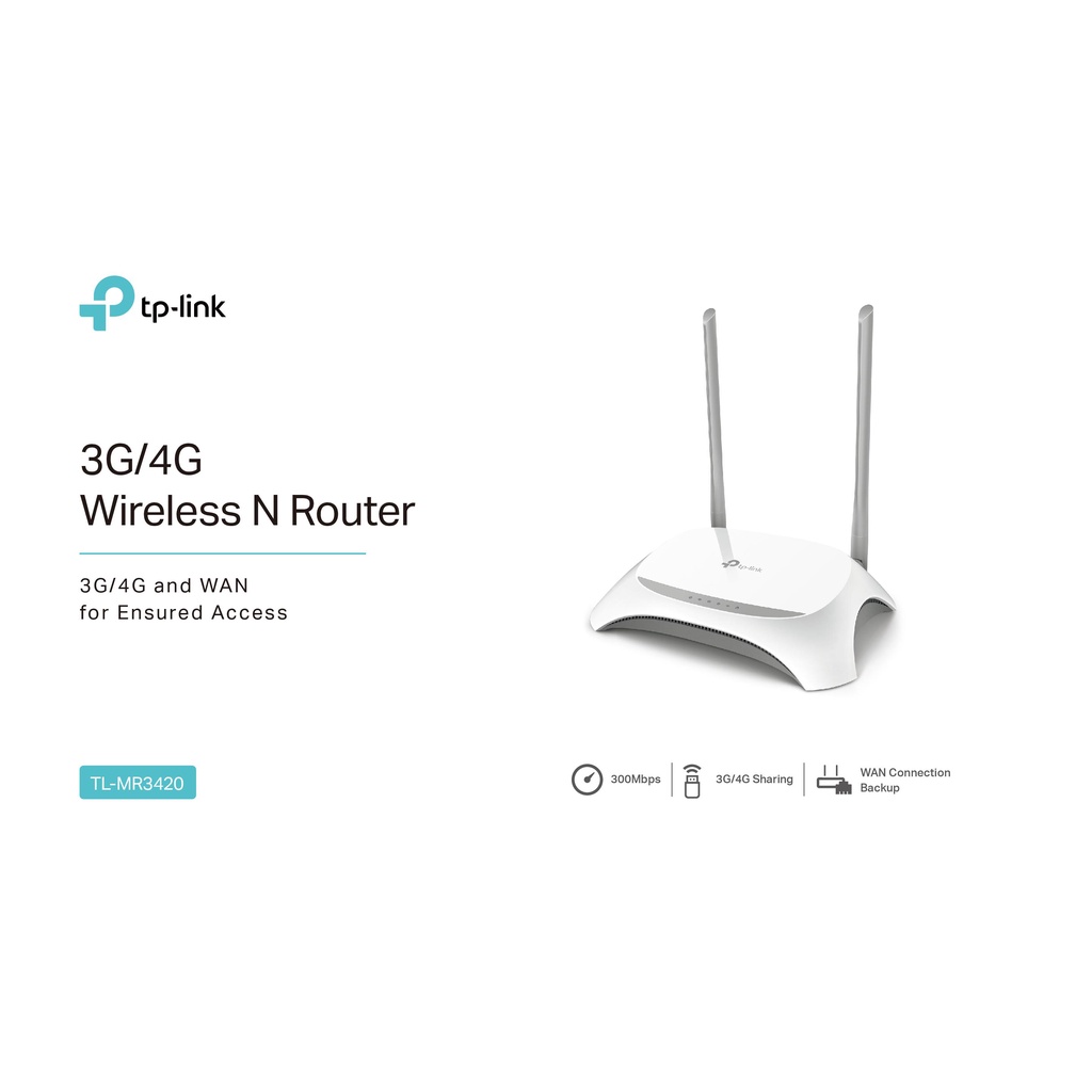 3g-4g-router-tp-link-tl-mr3420-wireless-n300-ของแท้รับประกันตลอดอายุการใช้งาน