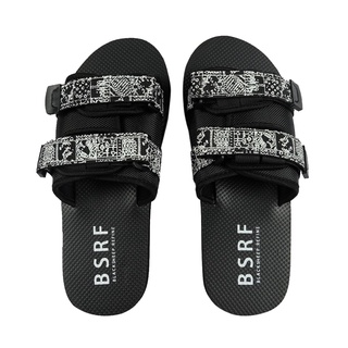 Blacksheepjeans BSRF รองเท้าแตะ Outdoor Sandal สายคาดพิมพ์ลายลิขสิทธิ์ พื้นยางพาราสีดำ รุ่น BSRF-U-SHOE2