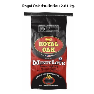 Royal Oak รอยัลโอ๊ค ถ่านอัดก้อน จุดติดง่าย ถ่านติดไฟอย่างสม่ำเสมอ Royal Oak Instant Lighting Charcoal Briquets 2.81 kg.