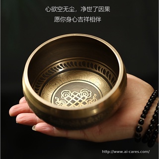 #พร้อมส่ง ขันทิเบต Tibetan Singing Bowl ขนาด 9.5 cm. ใช้สำหรับทำสมาธิขณะสวดมนต์