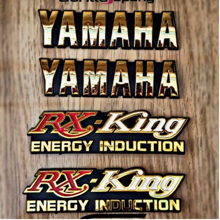 YAMAHA RX KING EMBLEM LOGO SET RX KING ชุดโลโก้กล่องแบตเตอรี่ใหม่ ...