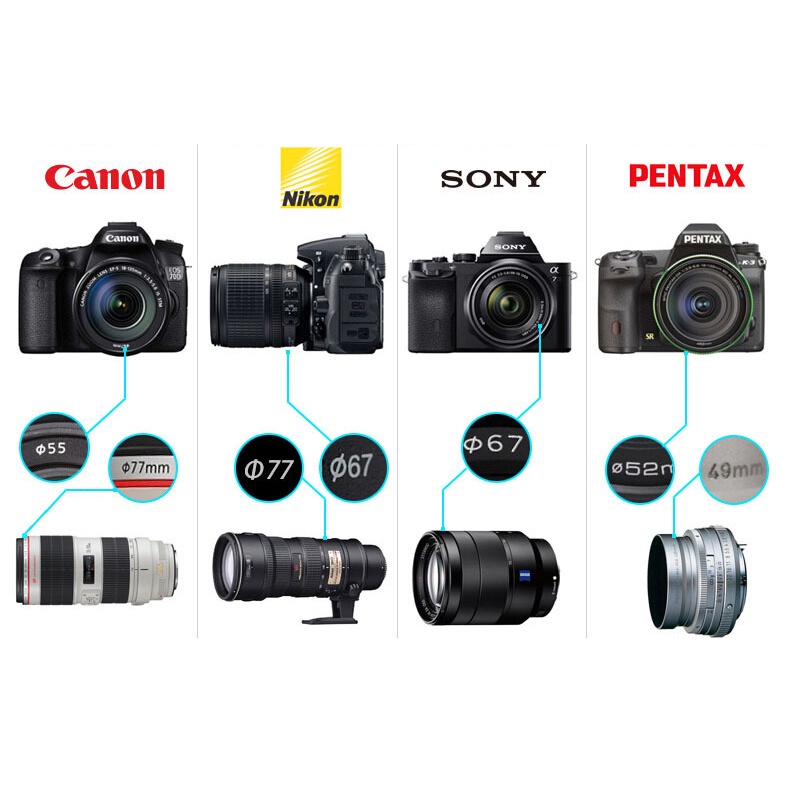 ภาพสินค้าฝาครอบเลนส์กล้อง 37 40.5 43 46 49 52 55 58 62 67 72 77 82Cap สําหรับ Canon Leica Nikon Sony Olypums Fuji Lumix จากร้าน leshare.th บน Shopee ภาพที่ 6