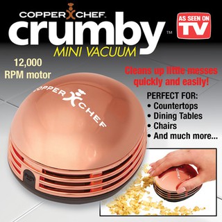 Crumby Mini Vacuumเครื่องดูดฝุ่นขนาดฝ่ามือ ตัวมดพลังช้าง ไร้สาย พกพาสะดวก ใช้งานอเนกประสงค์