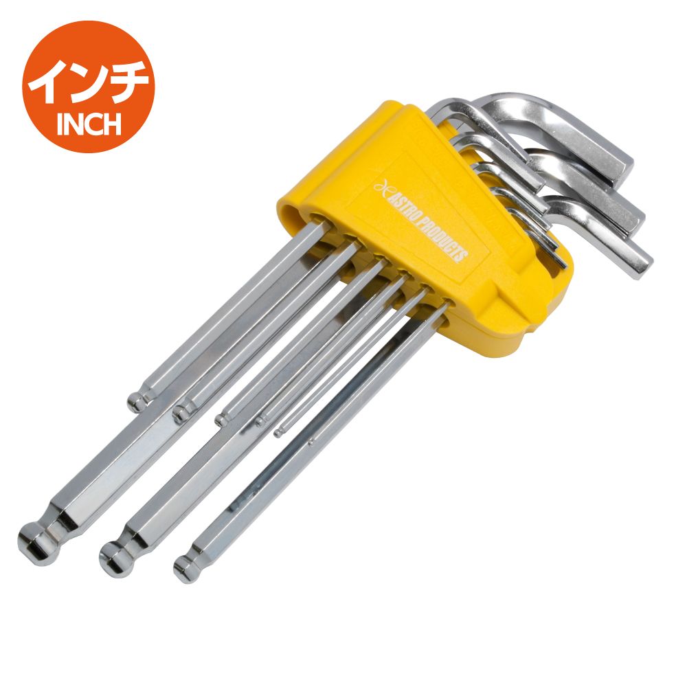 ประแจหกเหลี่ยมชนิดยาว-นิ้ว-9-ชิ้น-long-hex-wrench-set-inch-9-pcs