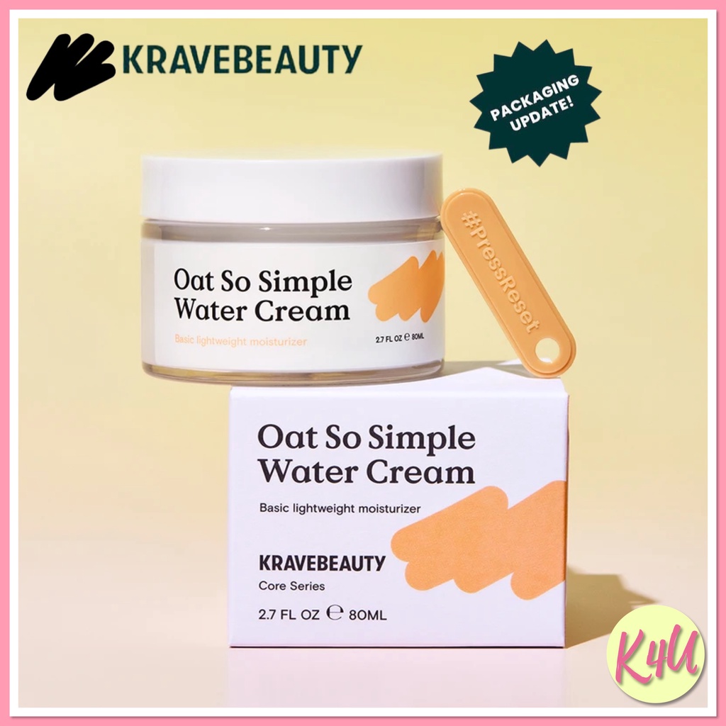 ภาพหน้าปกสินค้าNew Packaging  สินค้าพร้อมส่ง ️Krave beauty Oat So Simple Water Cream80ml