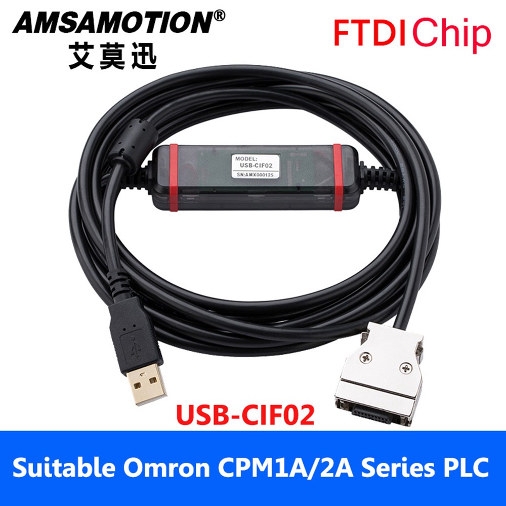 สายเคเบิลโปรแกรมมิ่ง-omron-plc-usb-cif02-cpm1a-2a-สําหรับดาวน์โหลด