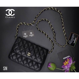 💝ellapupe shop💝 👜CHANEL Woc 8”&amp;10"พรีเมี่ยม สะพาย กระทัดรัด