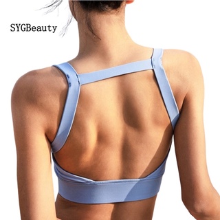 ❤️HOT SALES❤️Quick-Drying Yoga Bra Womens Beauty Back Shockproof Running Dance Bra Fitness Dance Training Sports Underwear Yoga Bra with Padded หลังสวยๆ