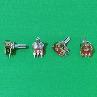 โพเทนชิโอมิเตอร์ Potentiometer VR ปรับค่า 6 ขา B1K ถึง B1M แกนยาว 20mm ...