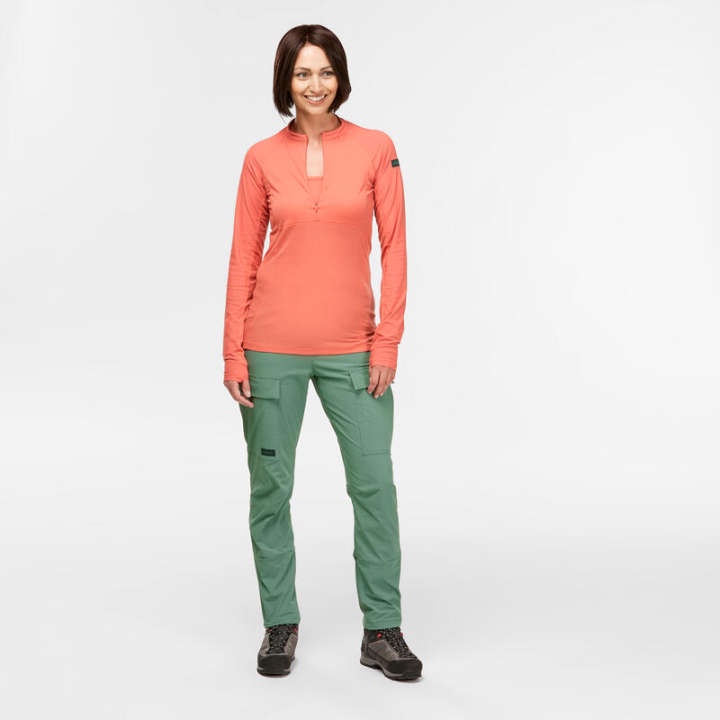 กางเกงขายาวกันยุงสำหรับผู้หญิงรุ่น-tropic-500-สีเขียว