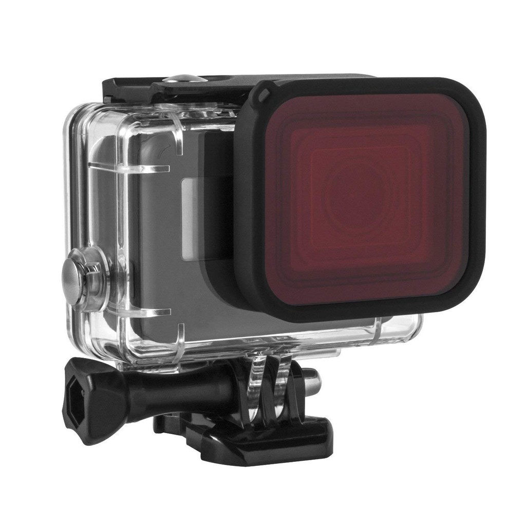 ภาพสินค้าเลนส์ ฟิวเตอร์ สีแดง สำหรับ กรอบ กล้องกันน้ำ กล้อง GoPro Hero 5 6 2018 - Red Lens Filter for GoPro Hero 5 6 2018 จากร้าน 2handiphoneshop บน Shopee ภาพที่ 3