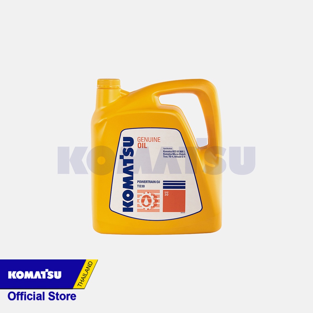 KOMATSU น้ำมันระบบส่งกำลัง Komatsu TO30 5 ลิตร Komatsu Powertrain Oil