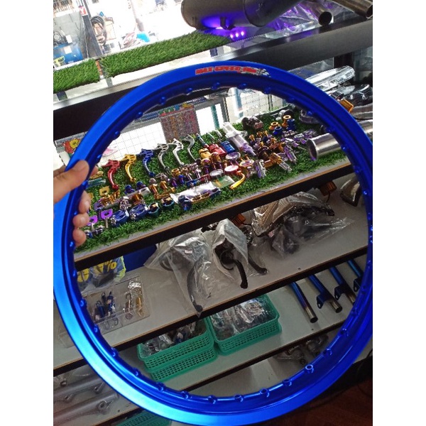 ล้อ maxspeed rim 1.4/17 สีสดแข็งแรงเทียบเท่า COM สีทองเข้มเงา/สีน้ำเงิน ...