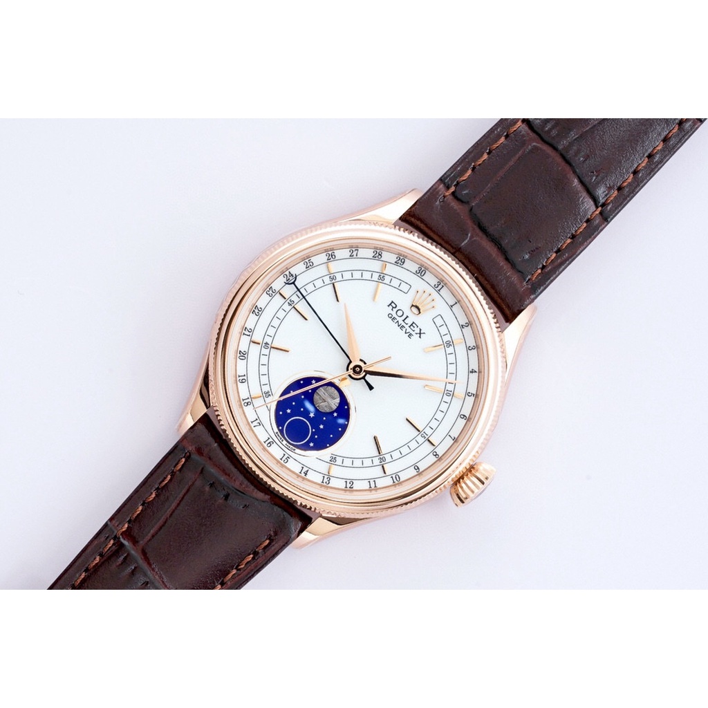 พรี-ราคา12500-rolex-cellini-นาฬิกา-ผู้ชาย-สาย-ส-แตนเลส-นาฬิกา-ผู้หญิง-39mm