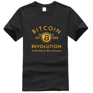 เสื้อทหาร - เสื้อยืดผู้ชายปี2022เสื้อทีเชิ้ตพิมพ์แบบกําหนดเองBitcoinTRevolutionชายแขนสั้นEcoคออังกฤ